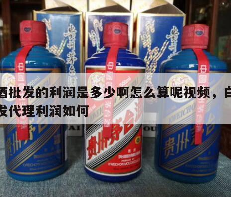 白酒批发的利润是多少啊怎么算呢视频，白酒批发代理利润如何