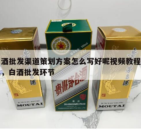 白酒批发渠道策划方案怎么写好呢视频教程全集，白酒批发环节