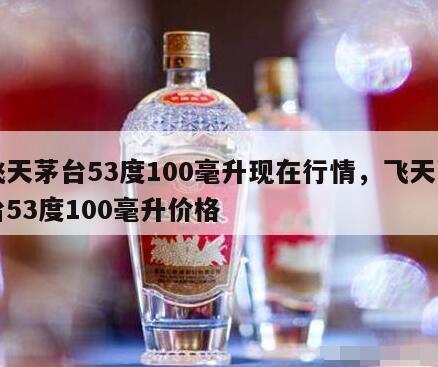 飞天茅台53度100毫升现在行情，飞天茅台53度100毫升价格