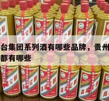 贵州茅台集团系列酒有哪些品牌，贵州茅台集团的酒都有哪些