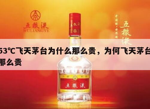 53℃飞天茅台为什么那么贵，为何飞天茅台那么贵