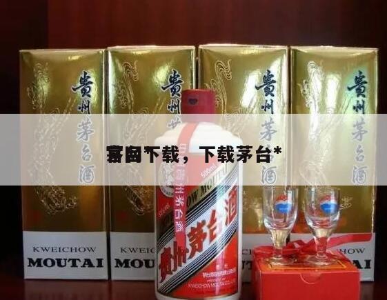 茅台*
官网下载，下载茅台*
