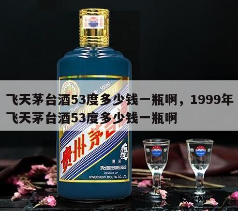 飞天茅台酒53度多少钱一瓶啊，1999年飞天茅台酒53度多少钱一瓶啊