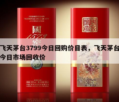 飞天茅台3799今日回购价目表，飞天茅台今日市场回收价