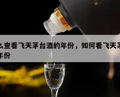 怎么查看飞天茅台酒的年份，如何看飞天茅台酒年份