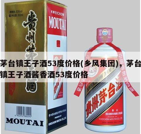 茅台镇王子酒53度价格(乡风集团)，茅台镇王子酒酱香酒53度价格