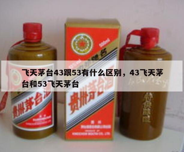 飞天茅台43跟53有什么区别，43飞天茅台和53飞天茅台
