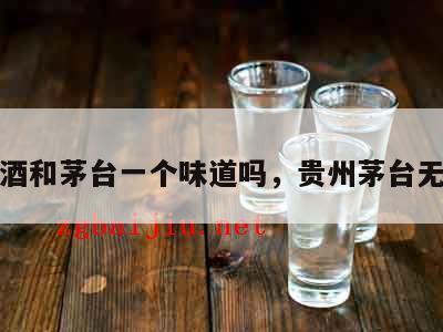 无忧酒和茅台一个味道吗，贵州茅台无忧酒