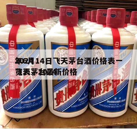 2024
年6月14日飞天茅台酒价格表一览表，2024
飞天茅台最新价格