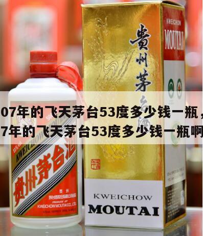 2007年的飞天茅台53度多少钱一瓶，2007年的飞天茅台53度多少钱一瓶啊