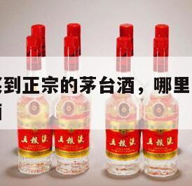 哪里可以买到正宗的茅台酒，哪里可以买到真正的茅台酒
