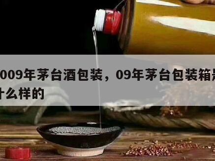 2009年茅台酒包装，09年茅台包装箱是什么样的