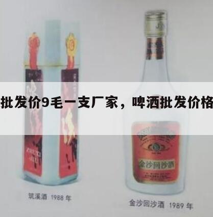 啤酒批发价9毛一支厂家，啤洒批发价格是多少