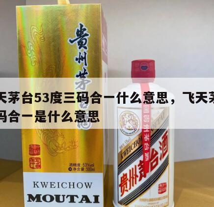 飞天茅台53度三码合一什么意思，飞天茅台三码合一是什么意思