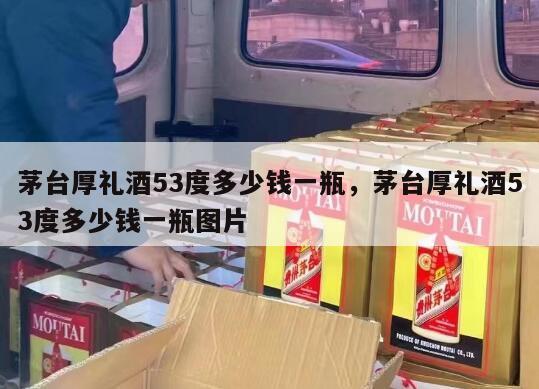 茅台厚礼酒53度多少钱一瓶，茅台厚礼酒53度多少钱一瓶图片