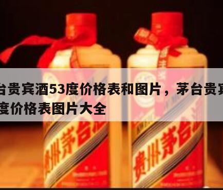 茅台贵宾酒53度价格表和图片，茅台贵宾酒53度价格表图片大全