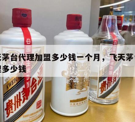 飞天茅台代理加盟多少钱一个月，飞天茅台酒代理多少钱