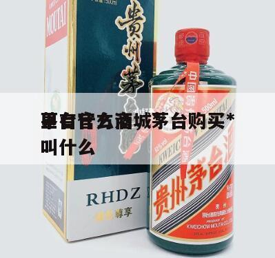 茅台官方商城*
里有什么酒，茅台购买*
叫什么