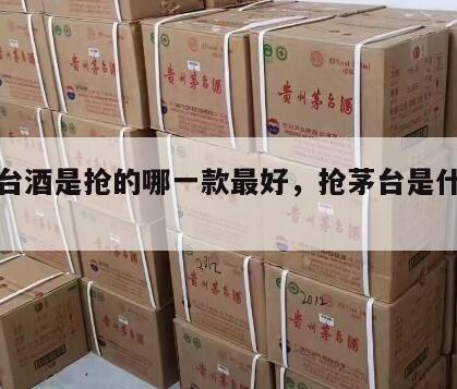 抢茅台酒是抢的哪一款最好，抢茅台是什么意思
