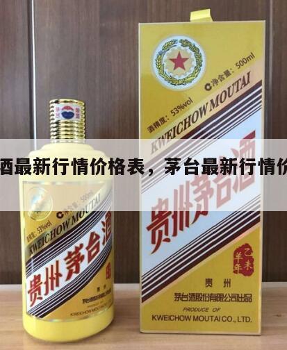 茅台酒最新行情价格表，茅台最新行情价格走势