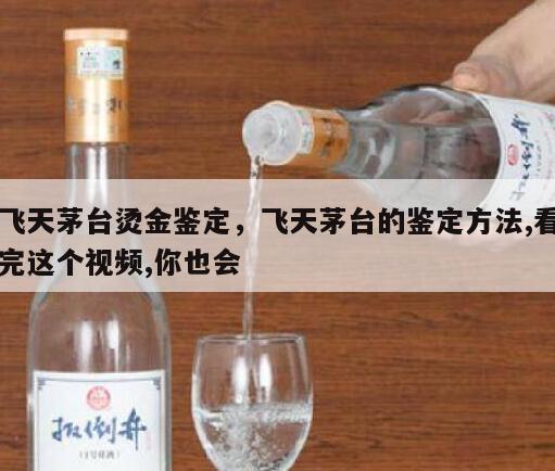 飞天茅台烫金鉴定，飞天茅台的鉴定方法,看完这个视频,你也会
