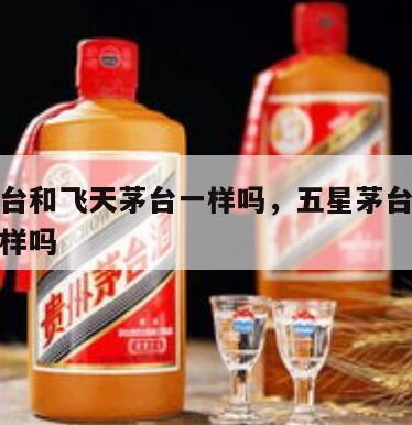 五星茅台和飞天茅台一样吗，五星茅台和飞天茅台一样吗