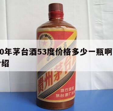 2010年茅台酒53度价格多少一瓶啊的简单介绍