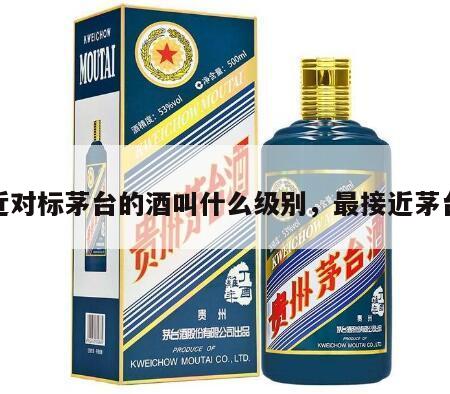 最近对标茅台的酒叫什么级别，最接近茅台酒