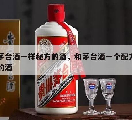 和茅台酒一样秘方的酒，和茅台酒一个配方一样的酒