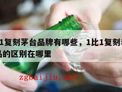 1比1复刻茅台品牌有哪些，1比1复刻表和正品的区别在哪里