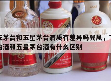 飞天茅台和五星茅台酒质有差异吗巽风，飞天茅台酒和五星茅台酒有什么区别