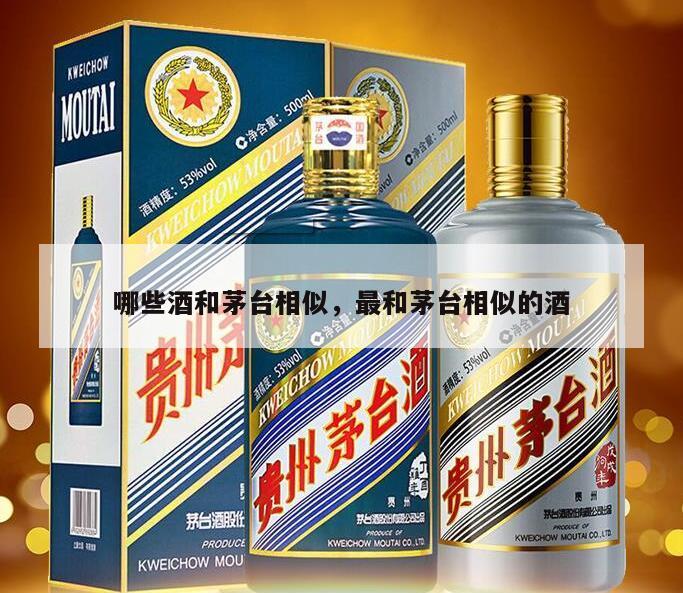 哪些酒和茅台相似，最和茅台相似的酒