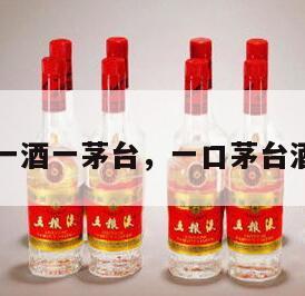 一酒一茅台，一口茅台酒