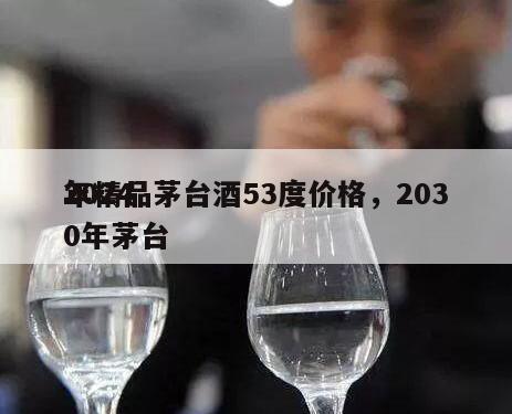 2024
年精品茅台酒53度价格，2030年茅台