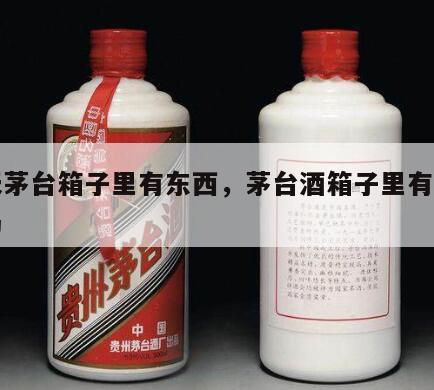 飞天茅台箱子里有东西，茅台酒箱子里有配袋子吗