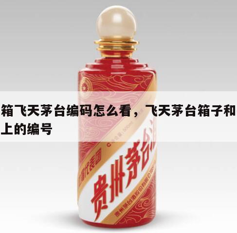 原箱飞天茅台编码怎么看，飞天茅台箱子和瓶子上的编号