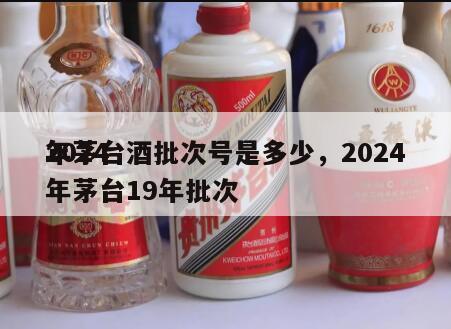 2024
年茅台酒批次号是多少，2024
年茅台19年批次