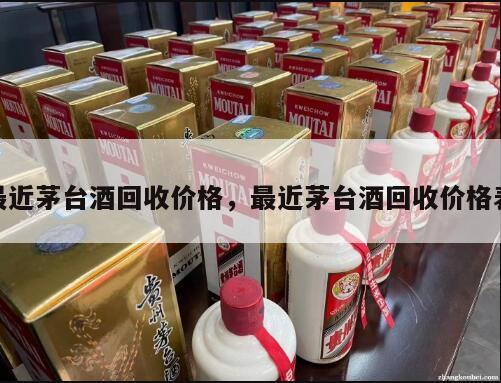 最近茅台酒回收价格，最近茅台酒回收价格表