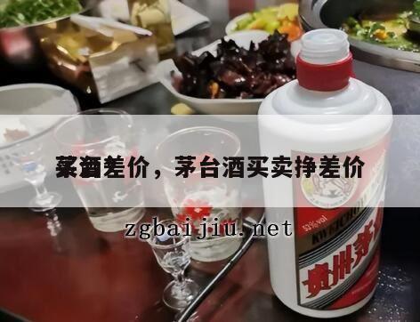 茅台*
买酒差价，茅台酒买卖挣差价