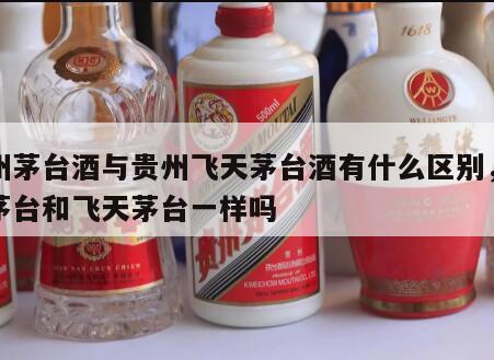 贵州茅台酒与贵州飞天茅台酒有什么区别，贵州茅台和飞天茅台一样吗