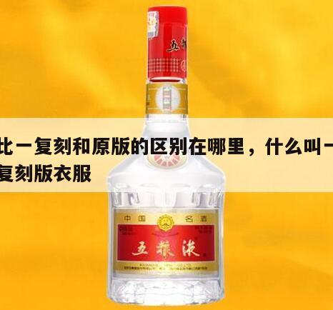 一比一复刻和原版的区别在哪里，什么叫一比一复刻版衣服