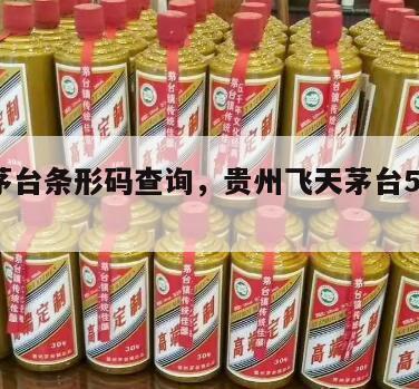 飞天茅台条形码查询，贵州飞天茅台53度条形码