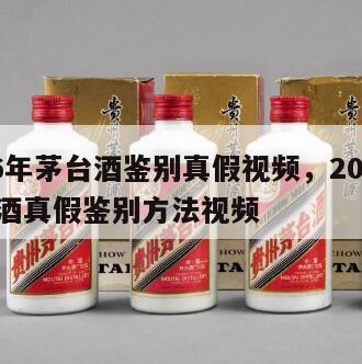 2016年茅台酒鉴别真假视频，2016年茅台酒真假鉴别方法视频