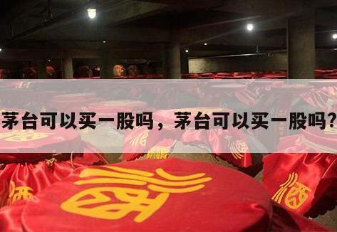 茅台可以买一股吗，茅台可以买一股吗?