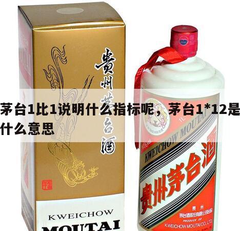 茅台1比1说明什么指标呢，茅台1*12是什么意思