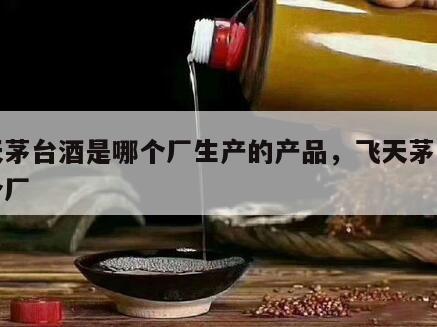 飞天茅台酒是哪个厂生产的产品，飞天茅台是那个厂
