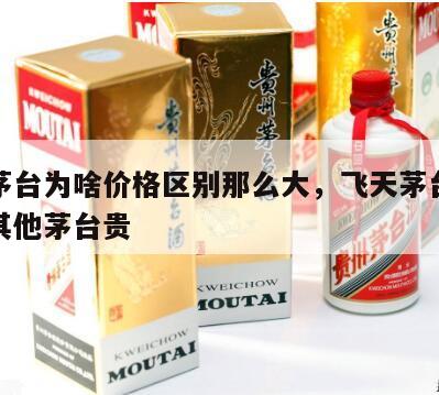 飞天茅台为啥价格区别那么大，飞天茅台为什么比其他茅台贵