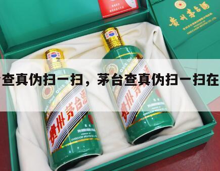 茅台查真伪扫一扫，茅台查真伪扫一扫在线查询
