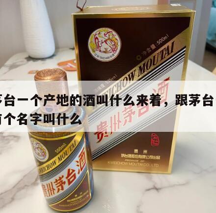 和茅台一个产地的酒叫什么来着，跟茅台一样还有个名字叫什么