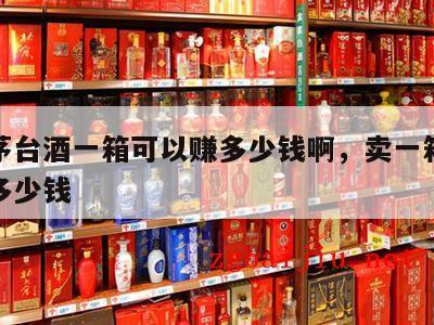 批发茅台酒一箱可以赚多少钱啊，卖一箱茅台能赚多少钱